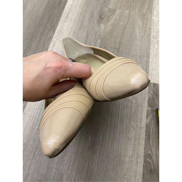 Kelly & Katie Patent Nude Heels, Wrapped Pumps, Size 10, MSRP $65 - Picture 10 of 11